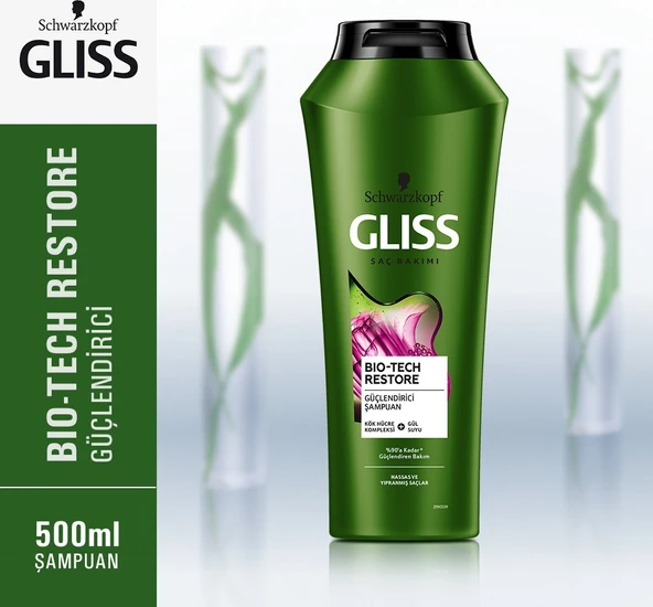 Gliss Bio-Tech Güçlendirici Şampuan 500 Ml X 4 Adet - Resim 3