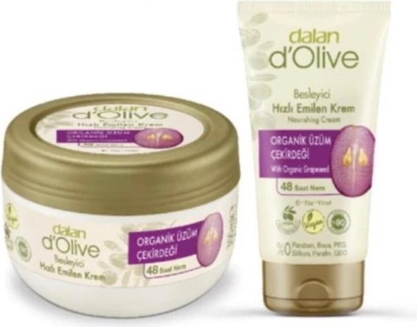Dalan Dolive Besleyici Krem 300 ml + 60 ml Üzüm Çekirdeği Seti 6 Set Birlikte - 2