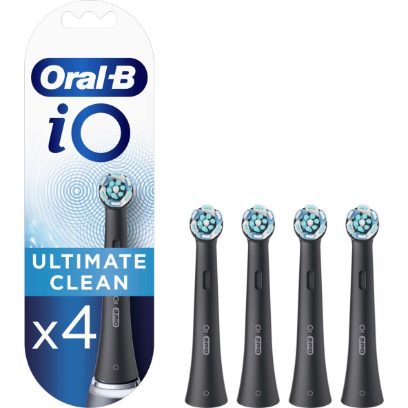 Oral-B İo Ultimate Clean Siyah Diş Fırçası Yedek Başlığı 4'Lü