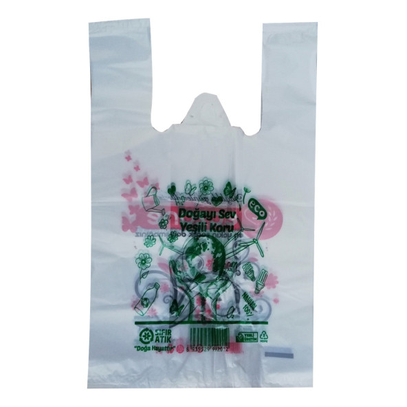 Bio Eczane Poşeti Baskılı Atlet Boy Eczane Poşeti 25x40 Cm 5 Kg X 750'li - 2