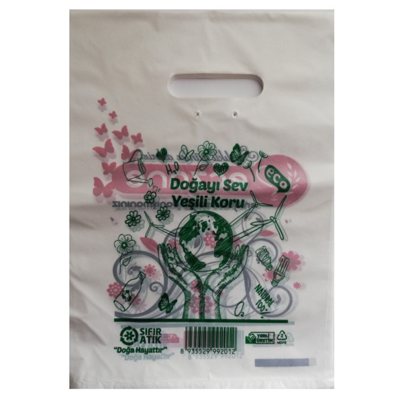 Bio Eczane Poşeti 22x32 Cm 1 Kg X 200'lü El Geçme Poşet Baskılı Poşet - 2