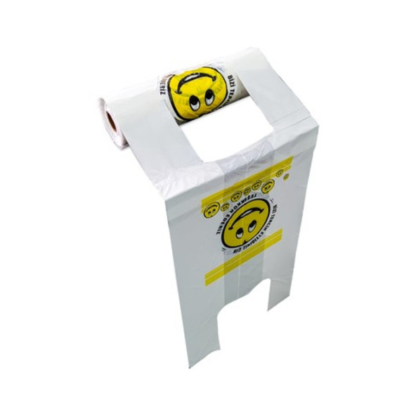 Gülenyüz Baskılı Rulo Poşet Büyük Boy 10 Rulo Hışır Atlet Poşet Market Manav Poşeti - 5