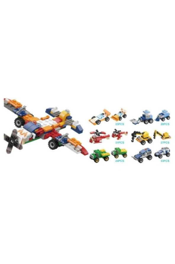 Kızılkaya Oyuncak Lego Araçlar 6 in 1 KZL-SM207B (1 Adet)