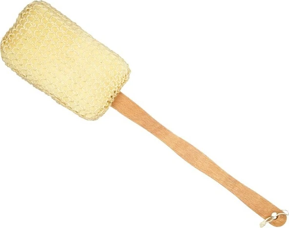 La Perla %100 Doğal Sisal Ahşap Saplı Masaj Lifi - 2