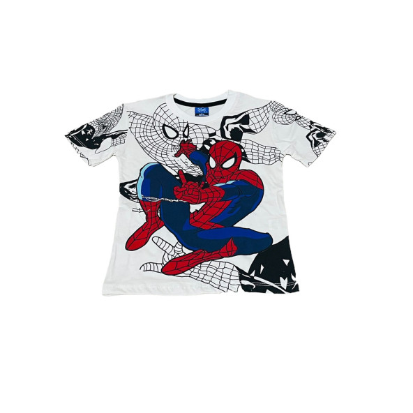 Spiderman Temalı Çocuk Tişört ve Şort Takımı - 3