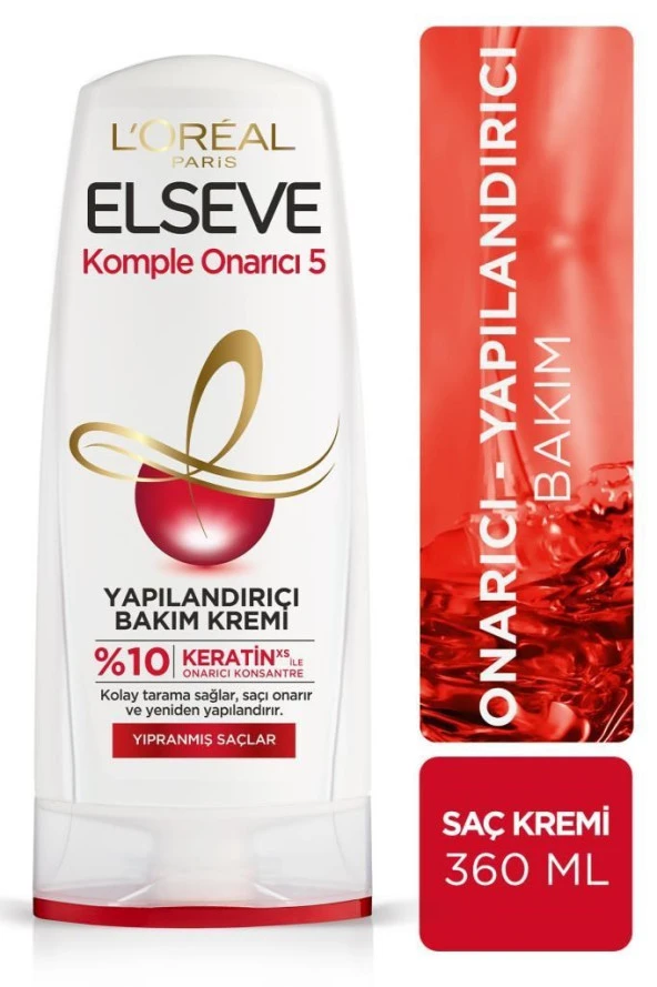 L'Oreal Paris Elseve Komple Onarıcı 5 Saç Bakım Kremi 360 ML ürün görseli 1