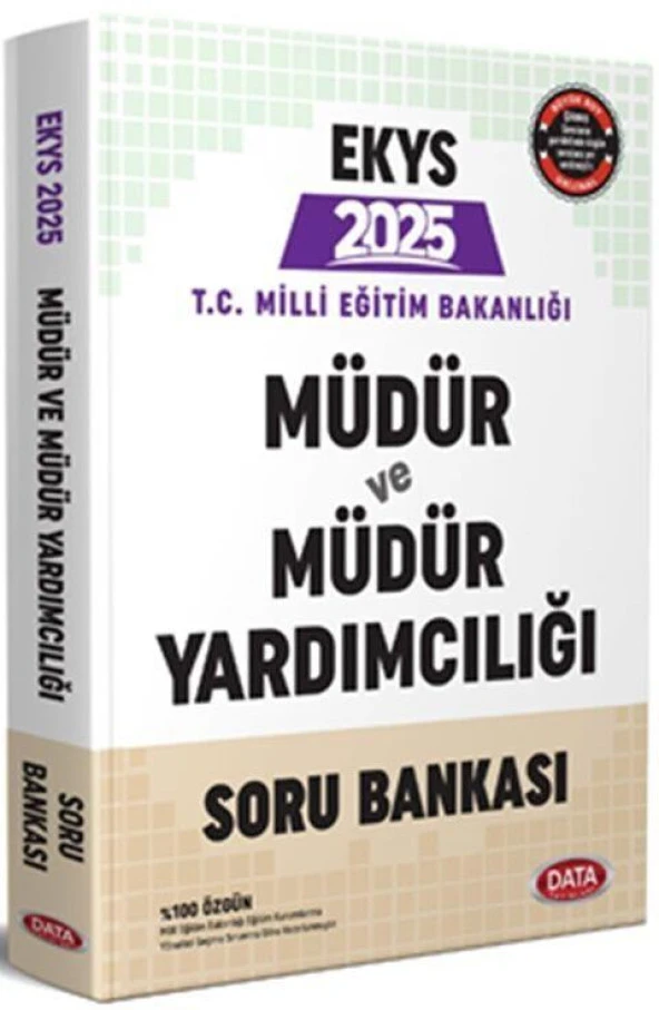 2025 MEB EKYS Müdür ve Müdür Yardımcılığı Soru Bankası Data Yayınları