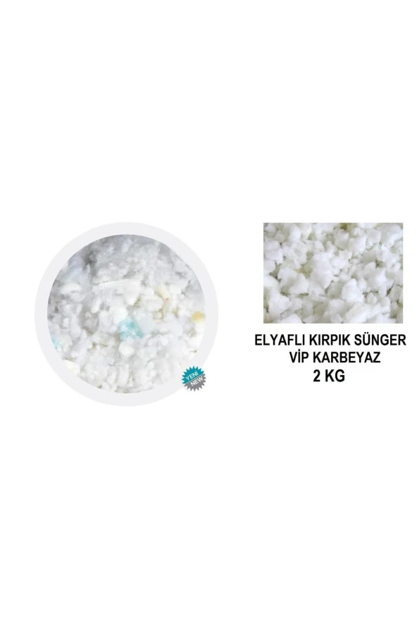 Vip Home Concept  Elyaflı Kırpık Sünger Vip Karbeyaz Elyaflı Kırpık 2 Kg Mobilya Koltuk Minder Kırlent Dolgu