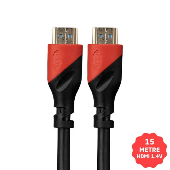 Hytech HDMI Kablo 1.4V 3D Altın Uçlu 15 Metre (HY-HDM15)