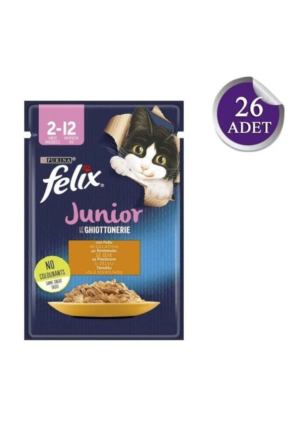 Felix Tavuklu Yavru Kedi Konservesi 85gr X 26 Adet