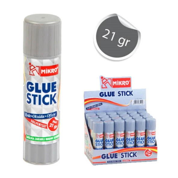 Mikro Stick Yapıştırıcı Solventsiz 21 Gram 1 Adet
