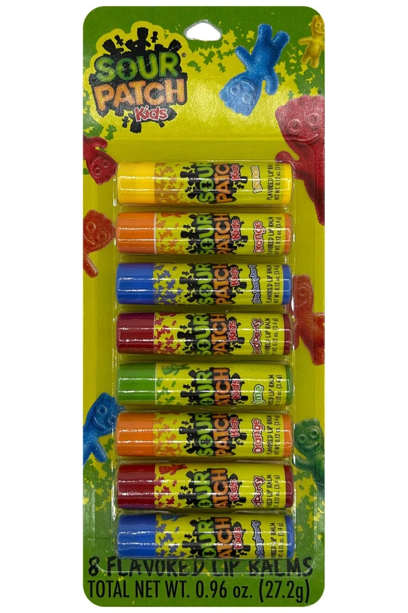 Taste Beauty Sour Patch Kids Lip Balm Dudak Balsamı Çeşit Paketi 8 Adet