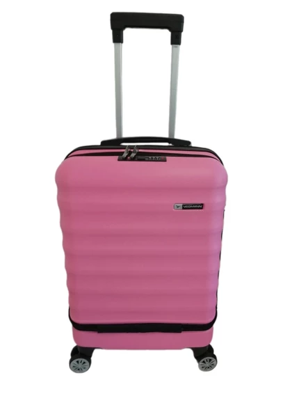 Vegmann Wave Laptop Bölmeli Pembe Kabin Boy Valiz - 2
