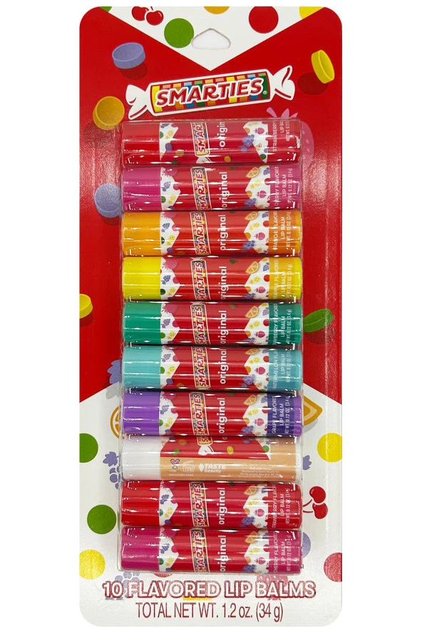 Taste Beauty Smarties Lip Balm Dudak Balsamı Çeşit Paketi 10 Adet