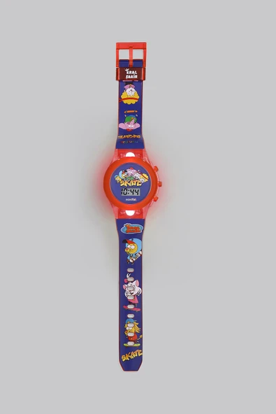 Miniflak Kral Şakir Lisanslı KS7220 Mavi Işıklı Çocuk Kol Saati - Resim 3