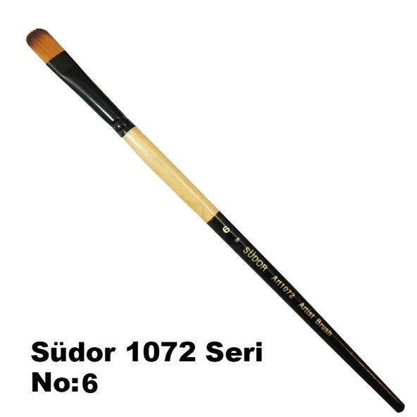 Südor Seri 1072 Sentetik Kedi Dili Fırça No:6