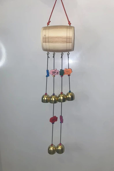 Deprem Çanı Zili Rüzgar Çanı Zili Feng Shui Yin Yang Fıçı - Resim 3