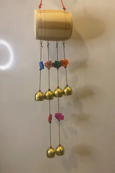 Deprem Çanı Zili Rüzgar Çanı Zili Feng Shui Yin Yang Fıçı - Resim 5