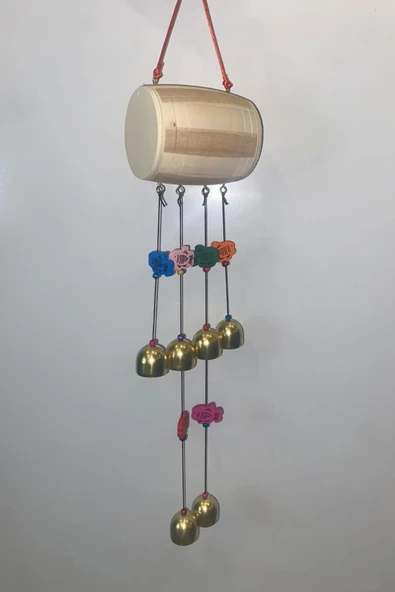 Deprem Çanı Zili Rüzgar Çanı Zili Feng Shui Yin Yang Fıçı - Resim 2