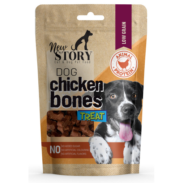 Amore Köpek Çinko Biyotin Tableti 72li Tüy Dökümü, New Story Chicken Bones 80gr Ödül Maması - 3