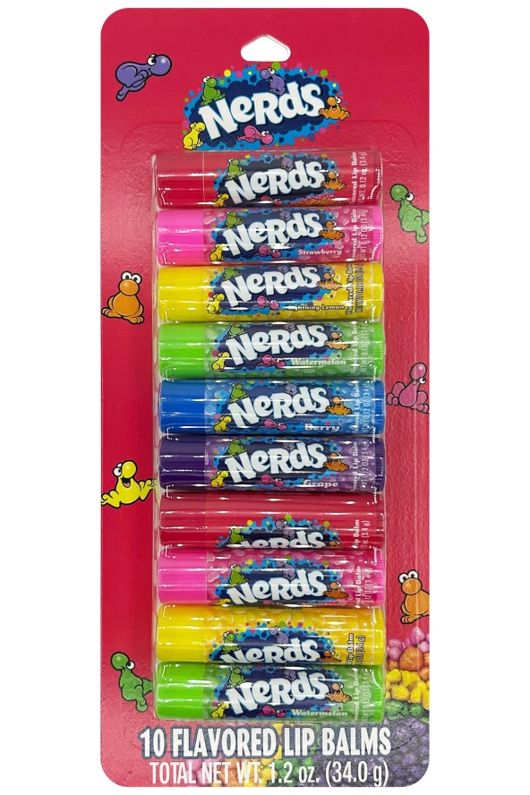 Taste Beauty Nerds Lip Balm Dudak Balsamı Çeşit Paketi 10 Adet