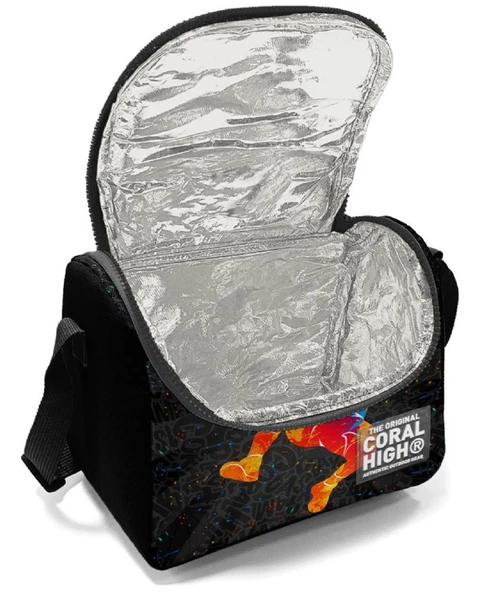 Coral High Dört Bölmeli Ortaokul Çantası ve Beslenme Çantası Seti - Gri Basketbol - Erkek Çocuk - Resim 3