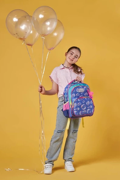 Coral High Lavanta Pembe Baloncuk İlkokul ve Günlük Sırt Çantası - Kız Çocuk - Resim 3