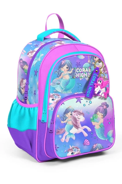 Coral High Mor Pembe Unicorn İlkokul ve Günlük Sırt Çantası - Kız Çocuk ürün görseli