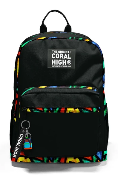 Coral High Dört Bölmeli Siyah Grafiti Ortaokul Çantası - Erkek Çocuk - 2