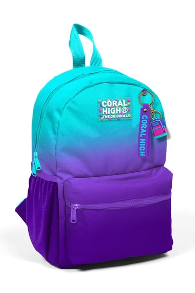 Coral High Turkuaz Mor Renk Geçişli Mini Yuva Sırt Çantası - Erkek Çocuk