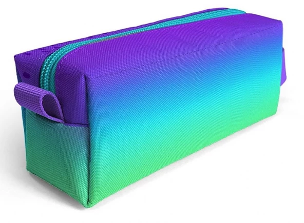 Coral High Mor Lila Renk Geçişli Tek Bölmeli Kalemlik - Kız Çocuk Kalem Çantası - Resim 2