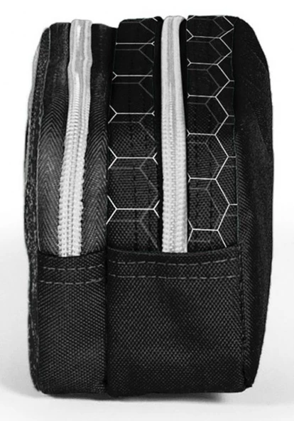 Coral High Siyah Futbol İki Bölmeli Kalem Çantası - Erkek Çocuk - Resim 2