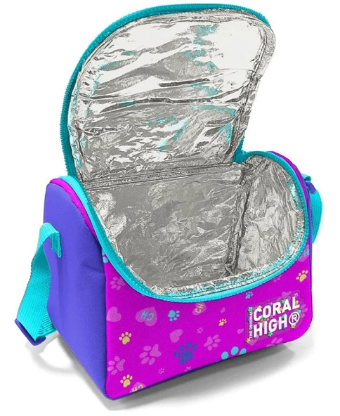 Coral High Kedi Köpek Isı Yalıtımlı Beslenme Çantası - Kız Çocuk - Resim 2