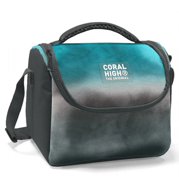 Coral High Turkuaz Gri Batik Isı Yalıtımlı Beslenme Çantası - Erkek Çocuk ürün görseli