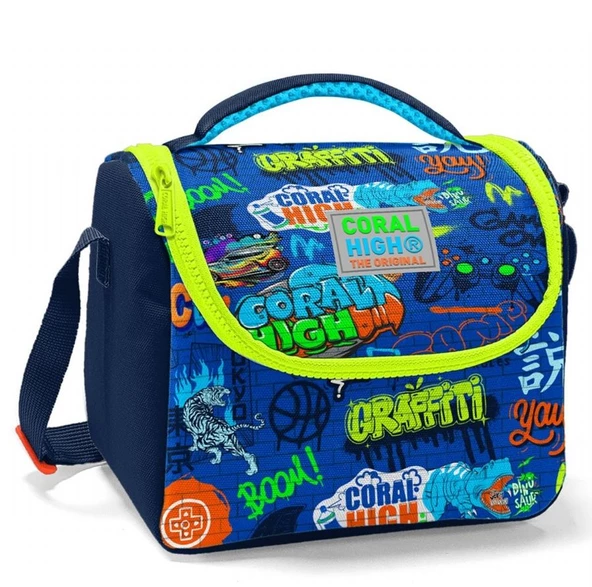 Coral High Saks Grafiti Isı Yalıtımlı Beslenme Çantası - Erkek Çocuk