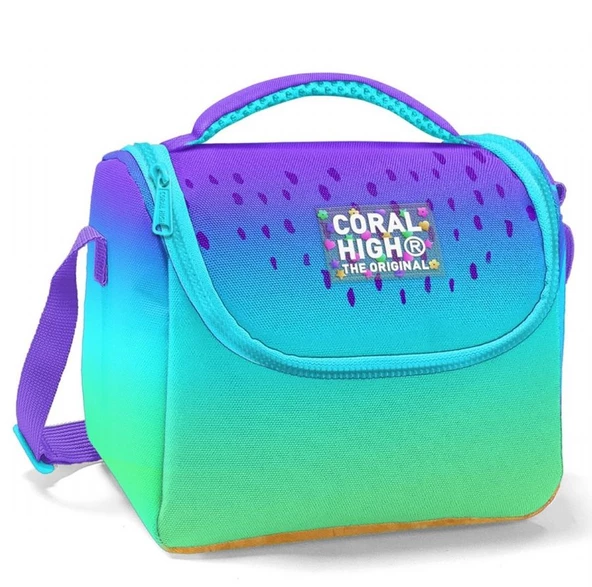 Coral High Mor Lila Renk Geçişli Isı Yalıtımlı Beslenme Çantası - Kız Çocuk