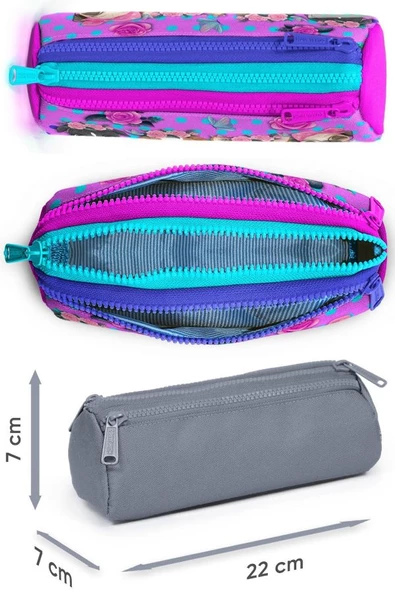 Coral High Kız Çocuk Üçlü İlkokul Okul Çanta Seti - Pembe Köpek - Resim 4