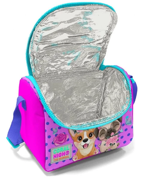 Coral High Pembe Köpek Isı Yalıtımlı Beslenme Çantası - Kız Çocuk - Resim 2