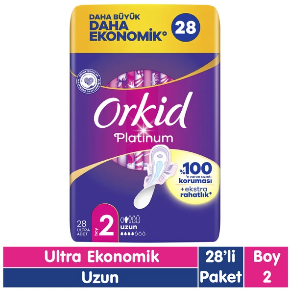 Orkid Platinum Uzun Ped 28 Adet ürün görseli