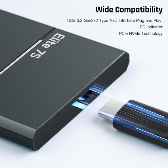 Hiksemi Elite 7S 2TB 2000MB/s Taşınabilir SSD HS-ESSD-Elite7S 2T - 4