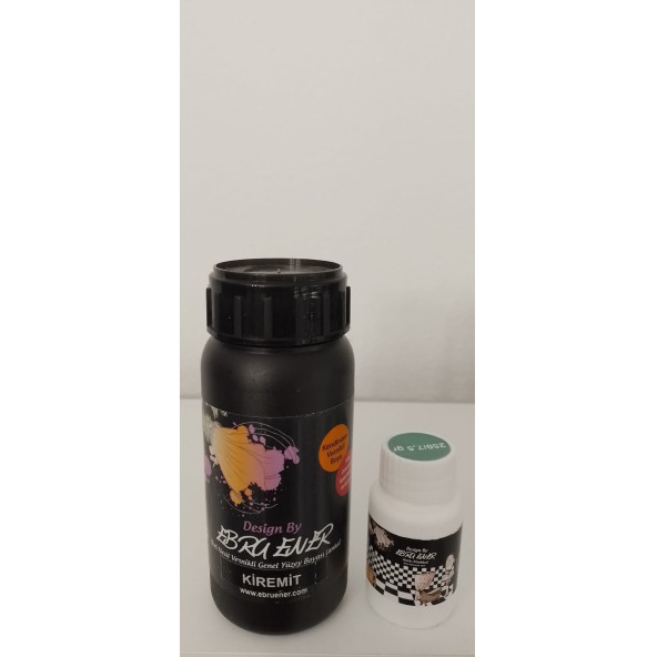 Ebru Ener Anka Vernikli Genel Yüzey Boyası Kiremit 250 gr. ve Katkı Maddesi 7,5 gr.