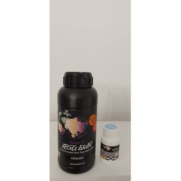 Ebru Ener Anka Vernikli Genel Yüzey Boyası Kiremit 500 gr. ve Katkı Maddesi 15 gr.