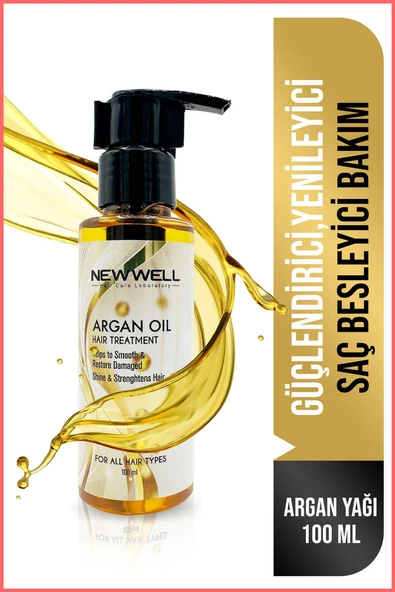 New Well Saç Besleyici Argan Yağı