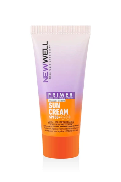 New Well Makyaj Bazı Güneş Kremi 50 SPF+ Aydınlatıcı Etkili Primer Sunscreen - 4