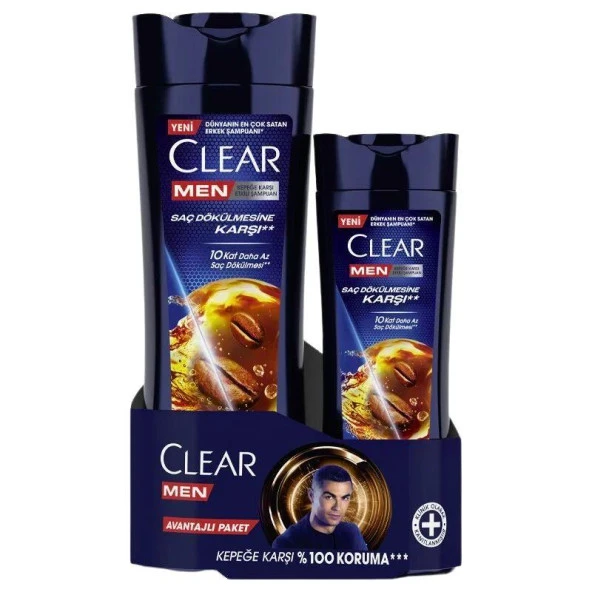 Clear Men Kepeğe ve Saç Dökülmesine Karşı Etkili Şampuan 350 ml + 180 ml