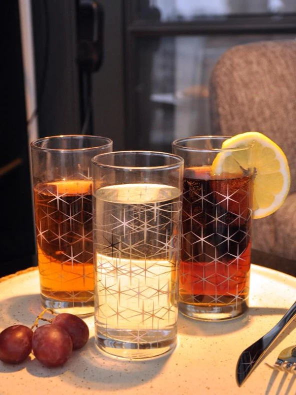 Sipahi Yıldız 3 Adet Su-Meşrubat Bardağı 230 Ml.