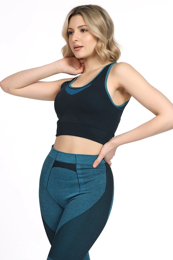 Miorre Kalın Askılı Desteksiz Seamless Spor Sütyen - 5