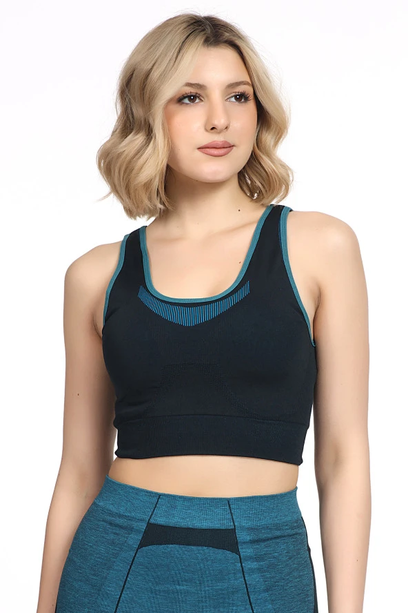 Miorre Kalın Askılı Desteksiz Seamless Spor Sütyen - 6