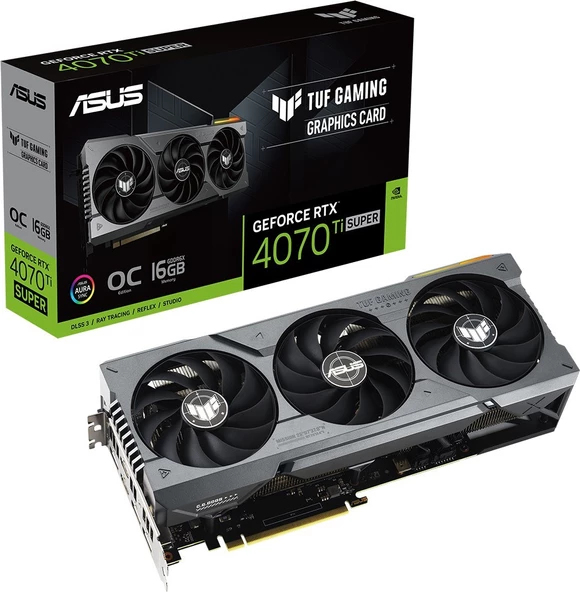 TUF-RTX4070TIS-O16G-GAMING NVIDIA GEFORCE RTX 4070 TI SUPER 16GB GDDR6X 256bit 2670MHz OC 2xHDM