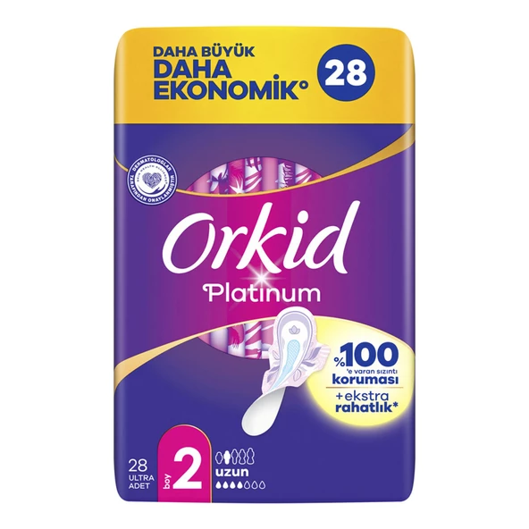 Orkid Platinum Uzun Ped 28x4 112 Adet - Resim 2